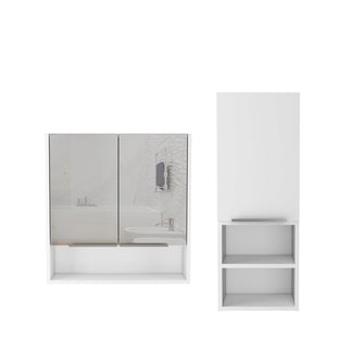 Combo para Baño Nahia, Incluye Mueble Auxiliar y Gabinete