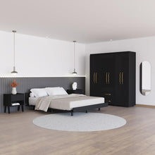 Combo Para Habitación Easy, Incluye Cama - Colchón - Closet - dos Mesas de Noche y Espejo