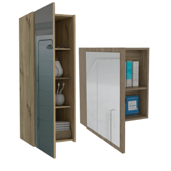 Combo para Baño Heracles, Incluye Mueble Organizador y Gabinete