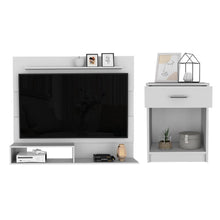 Combo Para Habitación Almada, Incluye Panel de Tv y Mesa de Noche