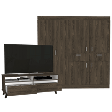 Combo para Habitación Treicy, Incluye Closet y Mesa Para Tv