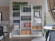 Combo de Bibliotecas Home Eco, Blanco, Incluye Tres Bibliotecas Sin Puertas. - VIRTUAL MUEBLES