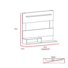 Combo Para Sala Mayer, Incluye Panel TV y Mesa Auxiliar