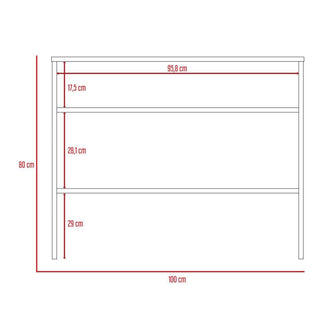 Combo Para Sala Freyz, Incluye Mesa Para TV, Biblioteca Escalera, Mesa Auxiliar y Mesa de Centro