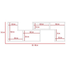 Combo Para Sala Inti, Incluye Mesa Para TV, Biblioteca Cubo, Mesa Auxiliar y Mesa de Centro