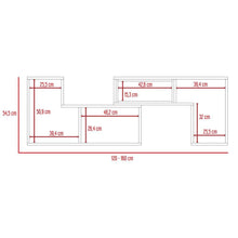 Combo Para Sala Stella, Incluye Mesa Para TV, Biblioteca Escalera y Mesa de Centro
