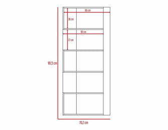 Combo Para Sala Inti, Incluye Mesa Para TV, Biblioteca Cubo, Mesa Auxiliar y Mesa de Centro