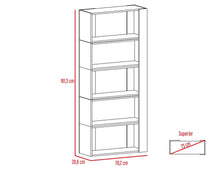 Combo Para Sala Brigdon, Incluye Mesa Para TV y Biblioteca Cubo