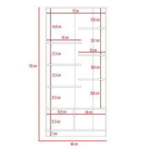 Combo Para Sala Phoenix, Incluye Mesa Para TV, Biblioteca y Mesa de Centro