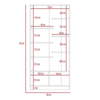 Combo Para Sala Gaia, Incluye Biblioteca, Mesa Auxiliar y Mesa de Centro