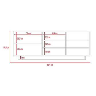 Combo Para Sala Amir, Incluye Mesa Para TV, Mesa Auxiliar y Mesa de Centro