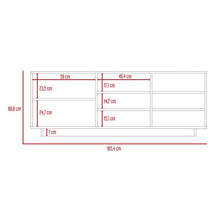 Combo Para Sala Luana, Incluye Mesa Para TV y Vitrina