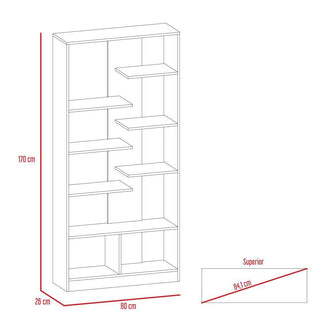 Combo Para Sala Balzar, Incluye Mesa Para TV y Biblioteca