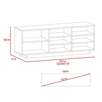 Combo Para Sala Dorotea, Incluye Mesa Para TV, Vitrina y Mesa de Centro