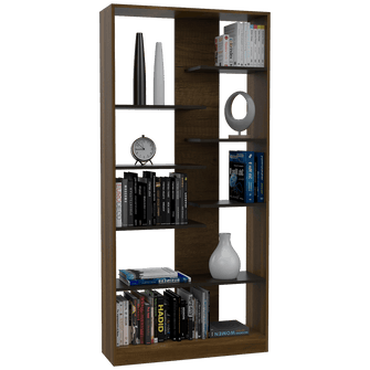 Combo Para Sala Gaia, Incluye Biblioteca, Mesa Auxiliar y Mesa de Centro