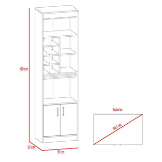 Combo Para Sala Alwyn, Incluye Mesa Para TV y Mesa Bar