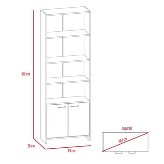 Combo Para Sala Naveen, Incluye Mesa Para TV y Biblioteca
