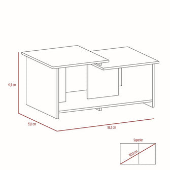 Combo Para Sala Tubul, Incluye Mesa Para TV y Mesa de Centro