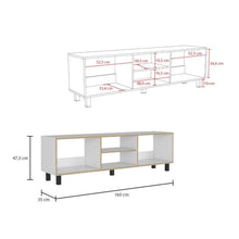 Combo Para Sala Janeiro, Incluye Mesa Para TV y Biblioteca