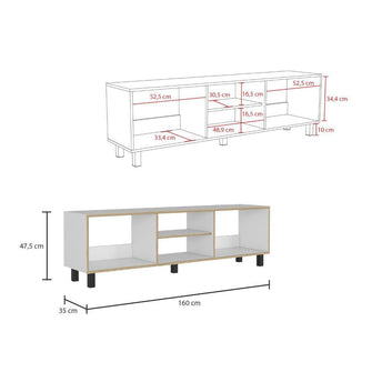 Combo Para Sala Janeiro, Incluye Mesa Para TV y Biblioteca