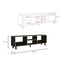 Combo Para Sala Naveen, Incluye Mesa Para TV y Biblioteca