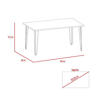 Comedor Lara, Miel, con Amplia Superficie