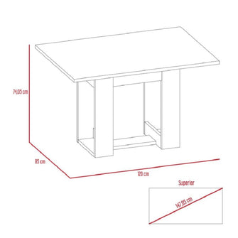 Comedor Volder, Cobre, con Amplia Superficie