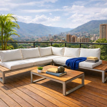 Set de Terraza Amalfi, Beige, con Diseño Inteligente, Minimalista y Funcional