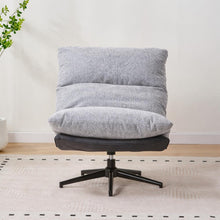 Poltrona Giratoria Marsella, Negro y Gris, Con Diseño Moderno