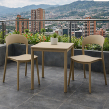Silla Patrick, Color Khaki, con Espaldar y Diseño Moderno