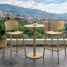 Silla para Bar Río, Color Khaki, Diseño Moderno
