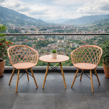 Silla Oasis con Brazos, Color Mandarina, con Espaldar