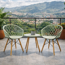 Silla Oasis con Brazos, Color Verde, con Espaldar