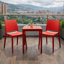 Silla Soho, Roja, con Espaldar Cerrado y Diseño Minimalista