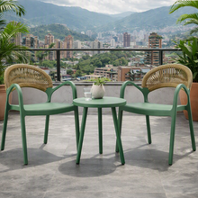 Silla Daytona, Verde, con Espaldar, Reposa Brazos y Diseño Minimalista