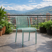 Silla Terra, Color Azul Claro, con Espaldar