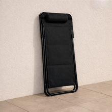 Silla Plegable Reclinable Zambia, Negro, Con tres Posiciones