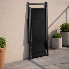 Set de 2 Sillas Plegable Reclinable Kenya, Negro, con Tres Posiciones