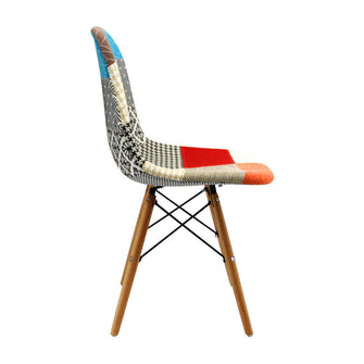 Silla Eames Patchwork Patas en Madera