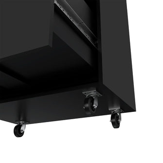 Archivador Multiusos Martin, Wengue, con cerradura y llave para puerta