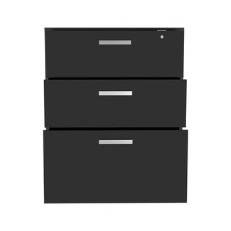 Archivador Multiusos Martin, Wengue, con cerradura y llave para puerta