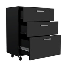 Archivador Multiusos Martin, Wengue, con cerradura y llave para puerta