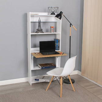 Escritorio-Biblioteca Space Plegable Blanca + Silla eames