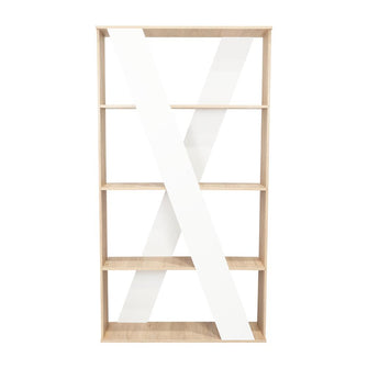 Divisor Ascher, Beige y Blanco, con Tres Entrepaños