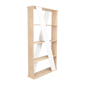 Divisor Ascher, Beige y Blanco, con Tres Entrepaños