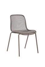 Set de 4 Sillas Barcelona, Color Taupe, con Espaldar en Líneas Diseño Moderno