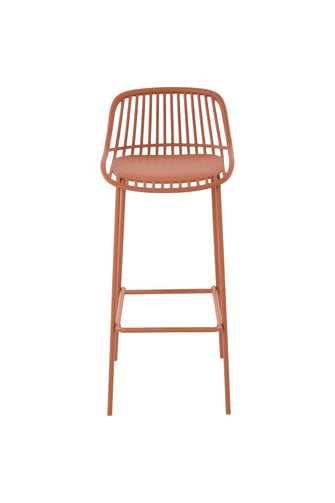 Butaco para Barra Tulum, Color Terracota, Diseño Moderno