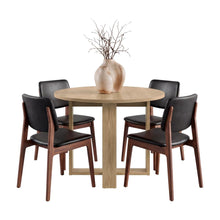 Mesa para Comedor Lily, Fresno Europeo, Estilo Moderno y Minimalista, No Incluye Sillas ZF