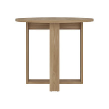 Mesa para Comedor Lily, Fresno Europeo, Estilo Moderno y Minimalista, No Incluye Sillas ZF
