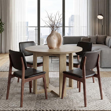 Mesa para Comedor Lily, Fresno Europeo, Estilo Moderno y Minimalista, No Incluye Sillas ZF